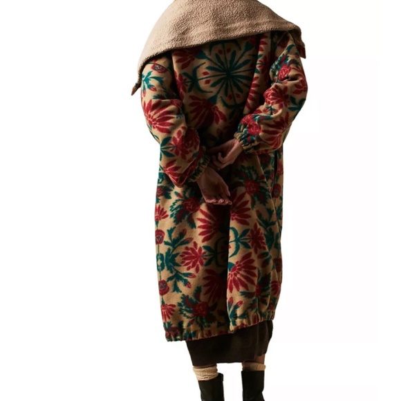 Free People This Love Cardi Coat Sherpa - Picture 2 of 6